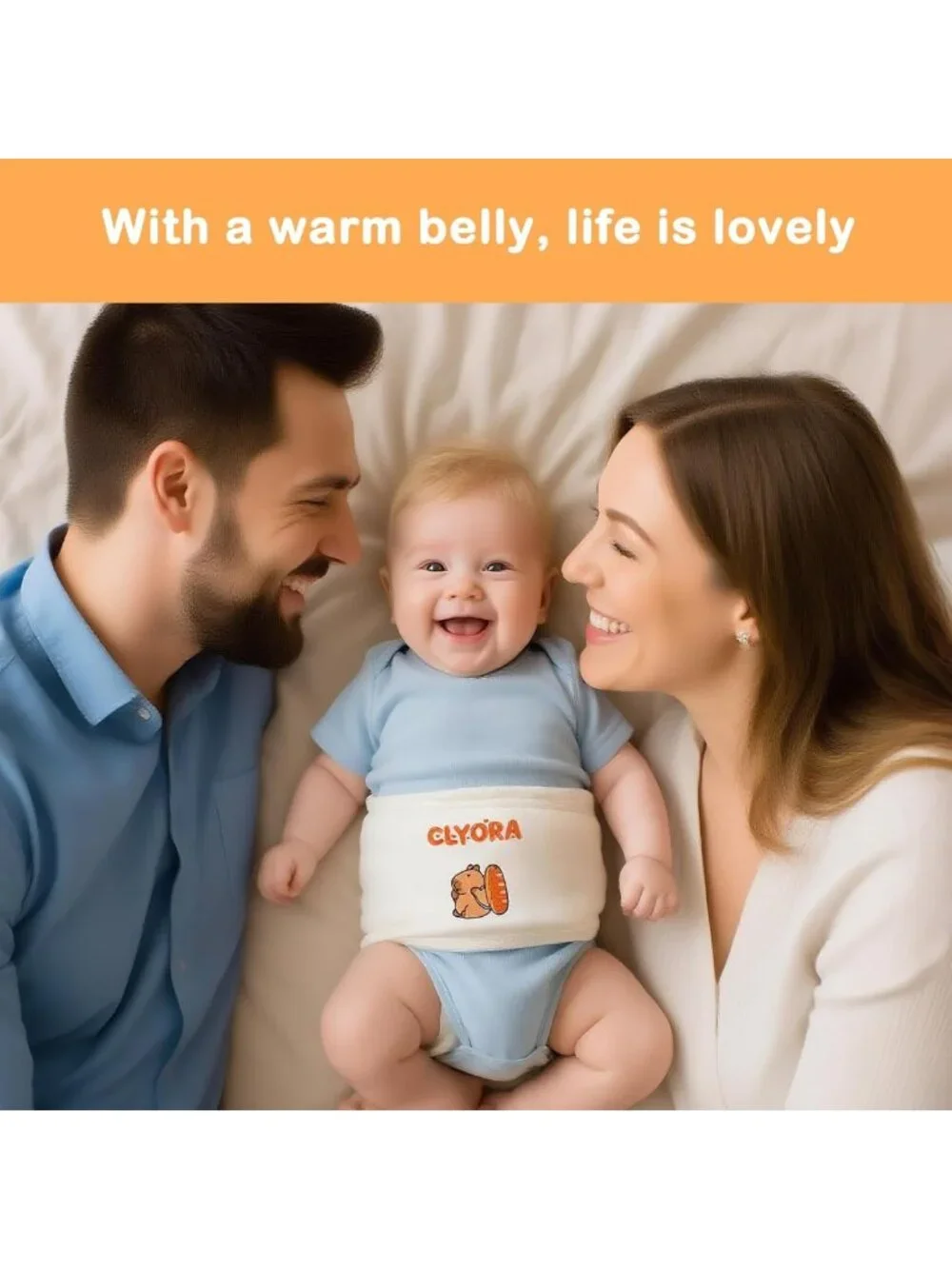 Heated Baby Belly Band for Colic Relief | Gentle Warmth Gripe Belt for Infants